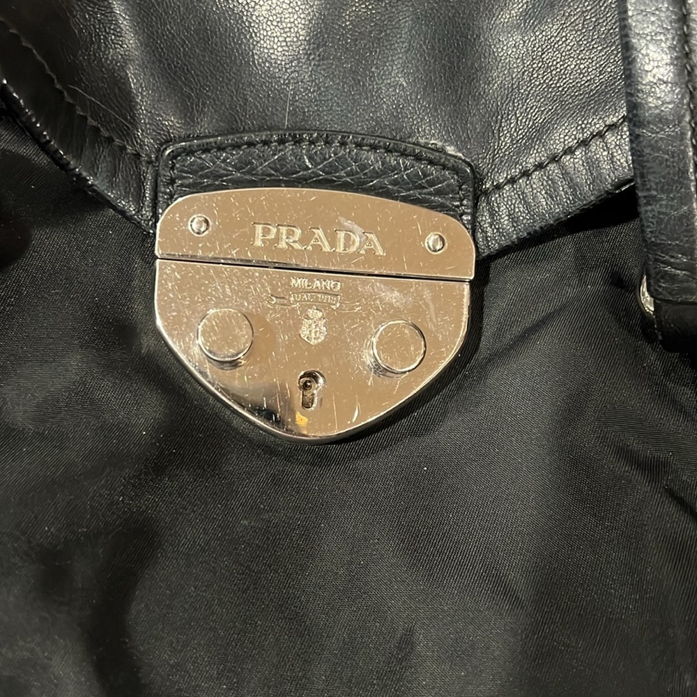 Prada nylon and leather satchel - Picture 2 of 11